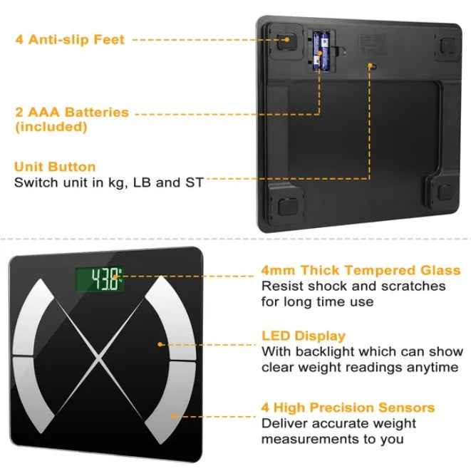 Intelligent Body Composition Scale Fat Monitor