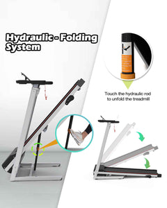 Walking Pad Under Desk Treadmill For Home Office -2.5HP Walking Treadmill 0.5-7.5MPH  Capacity Treadmill For Walking Running Remote Control Batteries
