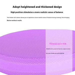 Non-slip Balance Pad Oval Massage Fitness Mat Odorless Balance Balance Soft Pedal