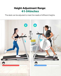 Walking Pad Under Desk Treadmill For Home Office -2.5HP Walking Treadmill 0.5-7.5MPH  Capacity Treadmill For Walking Running Remote Control Batteries