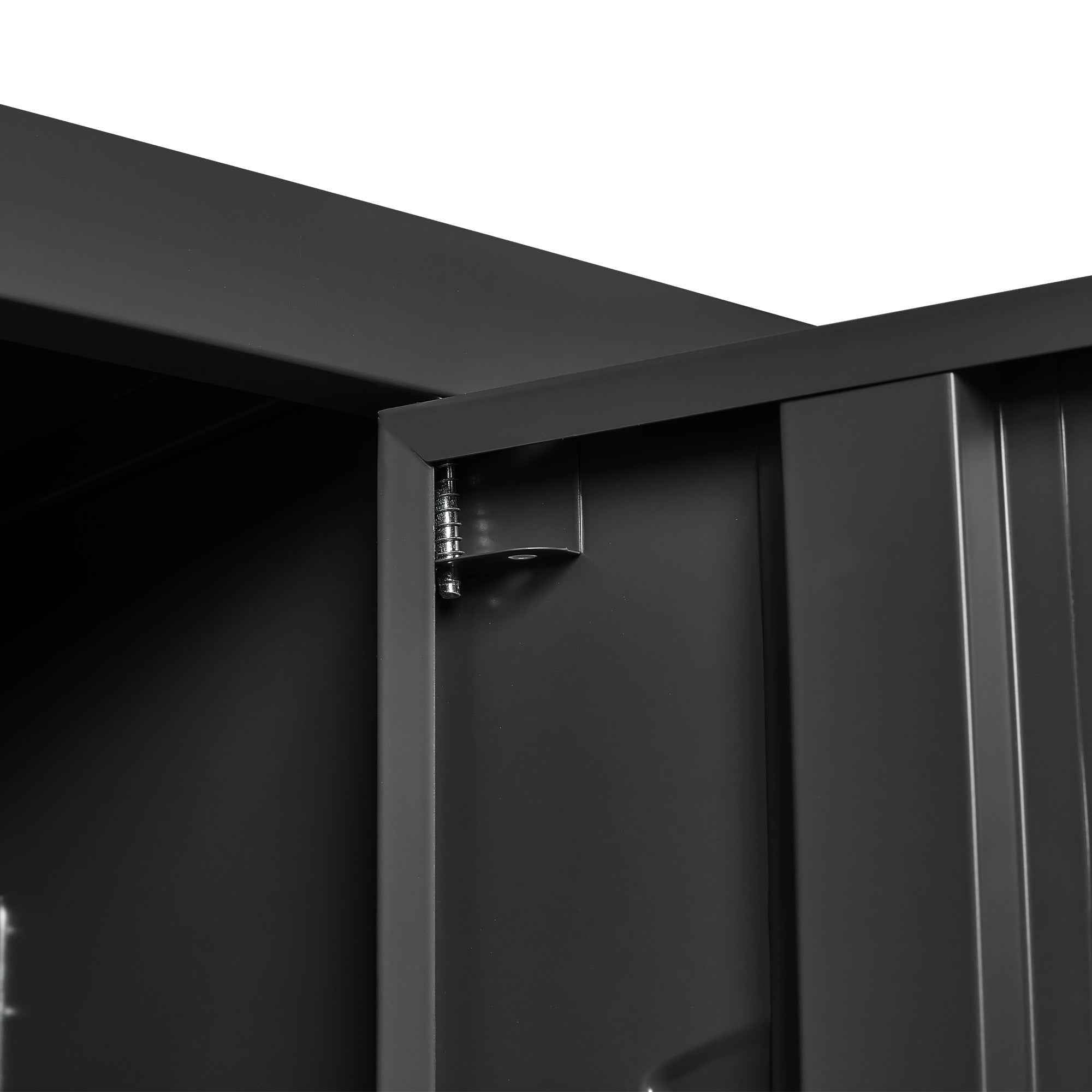 9 Door Metal Lockers With Lock For Employees,School,Office,Gym,Bedroom,Storage Locker Cabinet,Gray,Assembly Required,Black