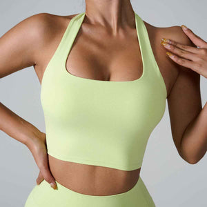 Halter Sports Push Up Bras Running Fitness
