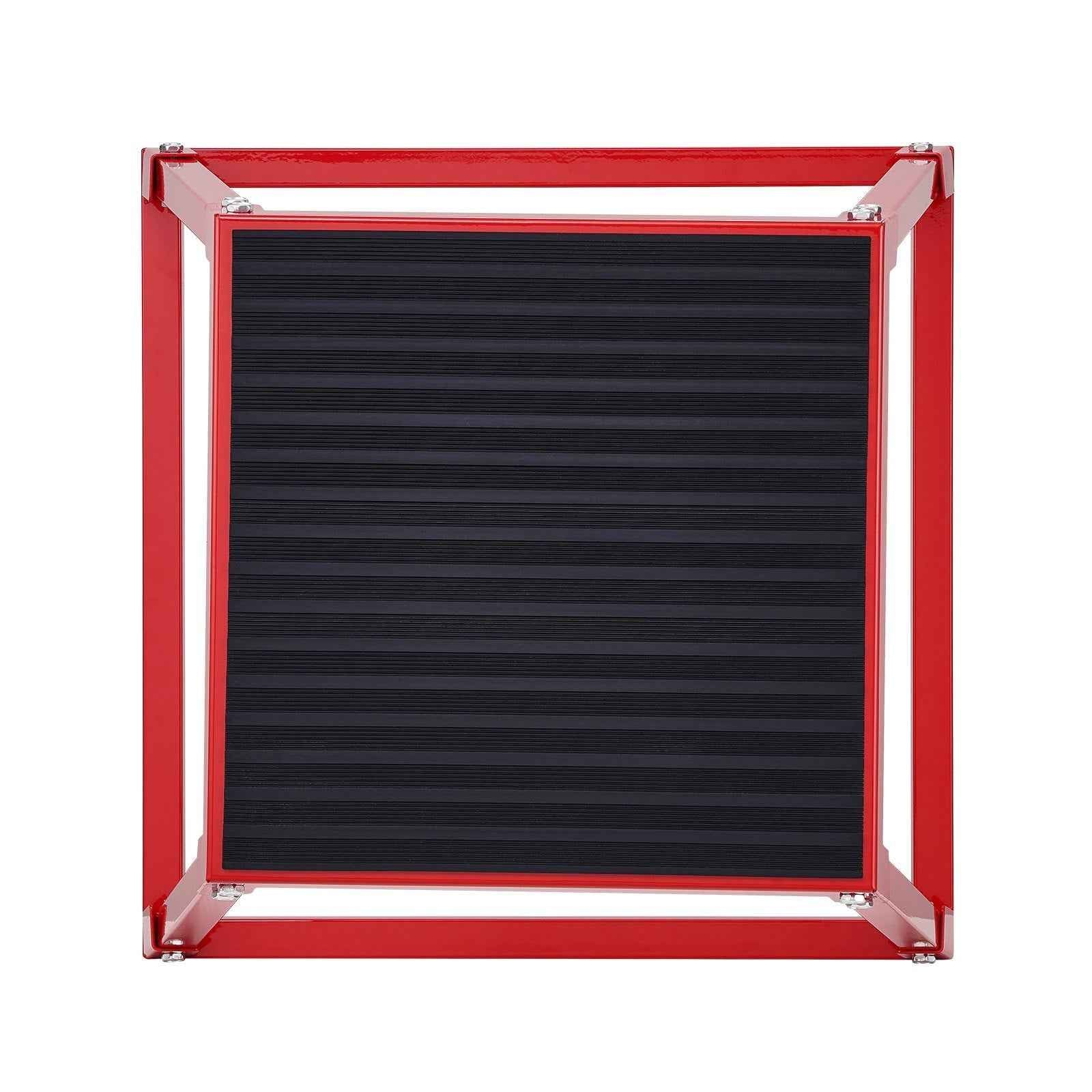 Plyometric Jump Box, 12 Inch Plyo Box, Steel Plyometric Platform And Jumping Agility Box, Anti-Slip Fitness Exercise Step Up Box For Home Gym Training, Conditioning Strength Training, Red