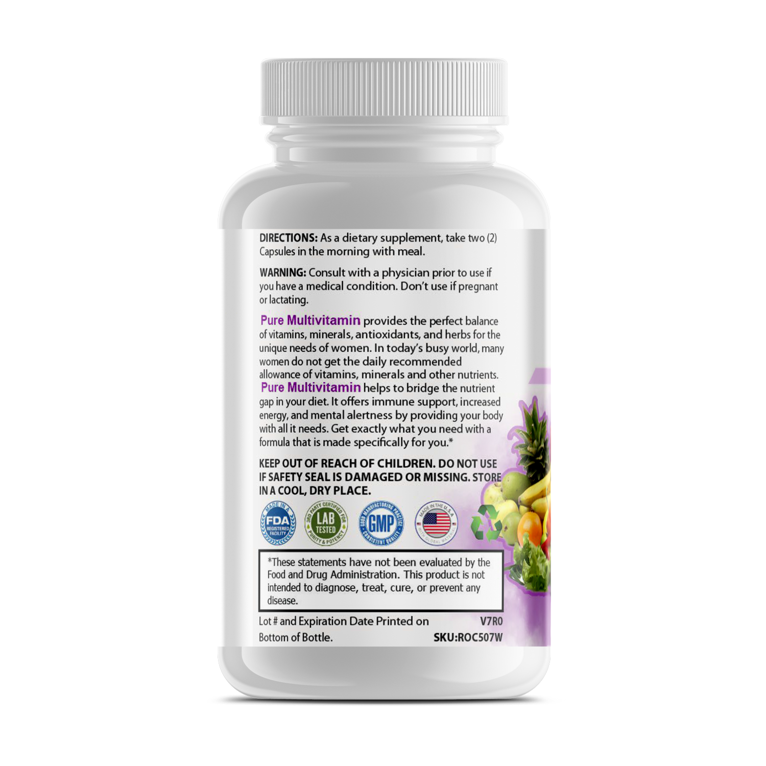Pure Multi-Vitamins Womens - Pulse & Root