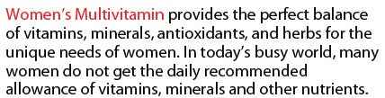 Pure Multi-Vitamins Womens