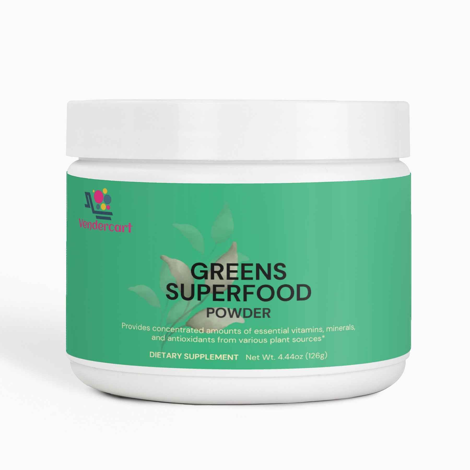 Green Superfood Powder Nutrient Rich Blend For Energy, Digestion Overall Wellness