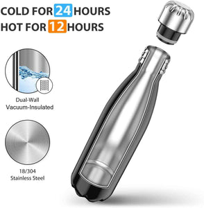 17oz Stainless Steel Water Bottle